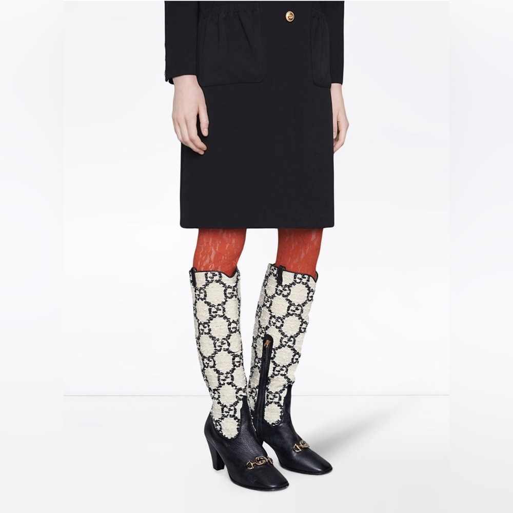 Gucci Zumi Tweed Boots size 5.5